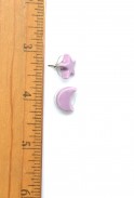 Ceramic Moon & Star Studs